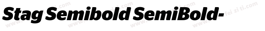 Stag Semibold SemiBold字体转换